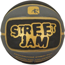 Мяч баскетбольный AND1 STREET JAM (black/grey/gold)
